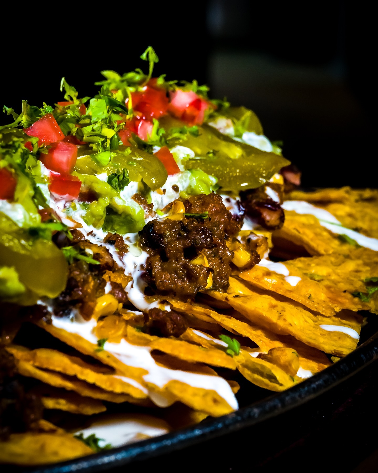 Nachos con guacamole